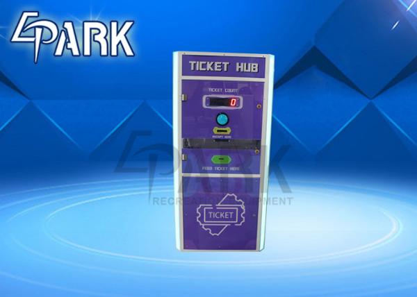 100W Amusement Game Machines / Multiplayers Tickets Exchange Machine Lottery Eater Cutter Counter For Receipt