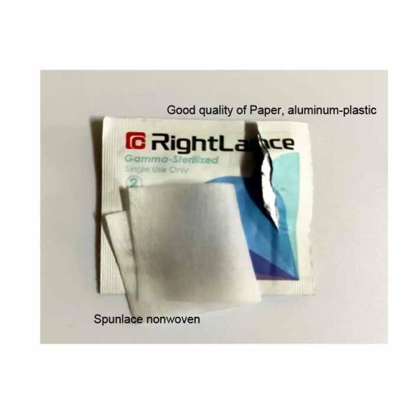 Gama Ray Sterilizaton Isopropyl Alcohol Pads 6cm 3cm Single Use
