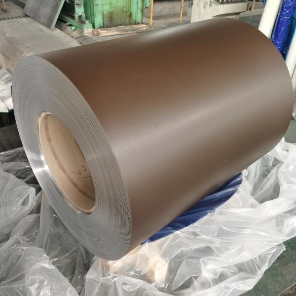 1050 1060 1070 1100 3003 5052 H28 H14 ont enduit la bande d'une première couche de peinture en aluminium enduite colorée de bobine de feuille pour la toiture