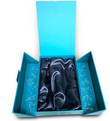 Caixa de papel de presente de luxo personalizada para embalagens cosméticas especiais de portas duplas