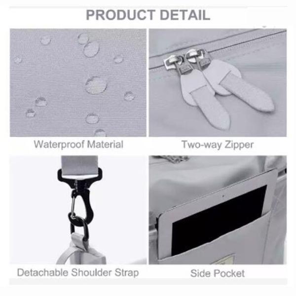 Sac de sport imperméable personnalisé de grande capacité Sac de sport de week-end de nuit pour femmes