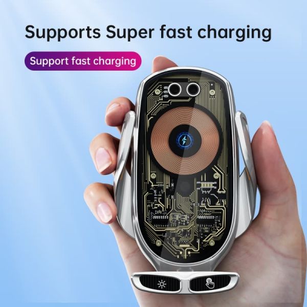 Magnetic Wireless Car Charger Mount 360° Rotation Car Phone Holder