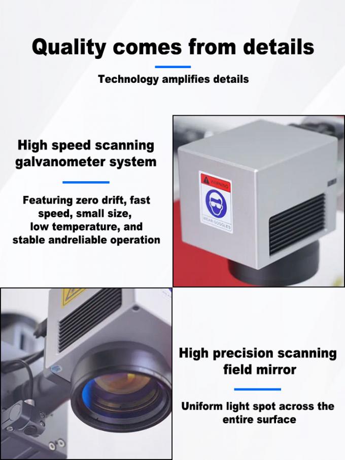 30W Power Portable Jewelry Laser Engraver with 0.001mm Repeat Accuracy and Wind Cooling