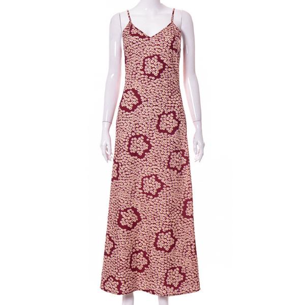 Floral Sleeveless Women's Casual Maxi Dresses