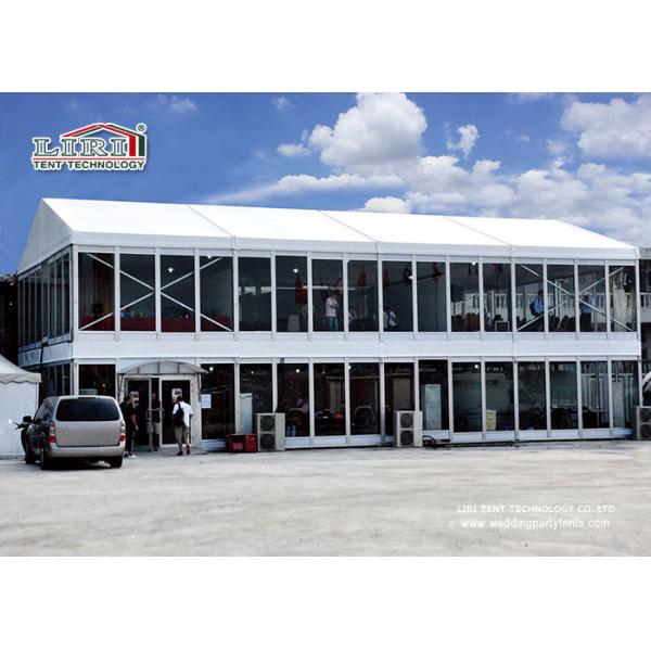 шатры двойного Decker партии 10x20m роскошные напольные 2 пола с занавесами &Linings стеклянной стены