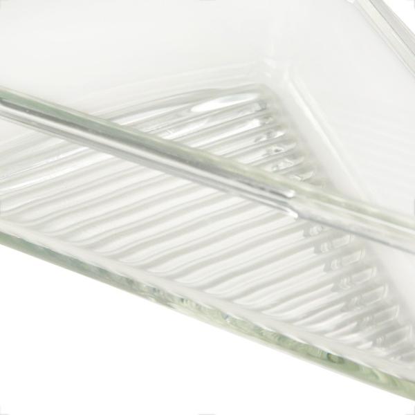 Multifunctional Glass Pizza Storage Container Triangle Food Storage Containers 25oz