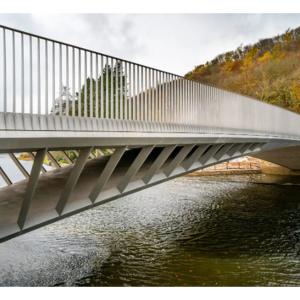 Long Span Pedestrian Modular Bridge Construction Steel Structure Bridge ISO9001