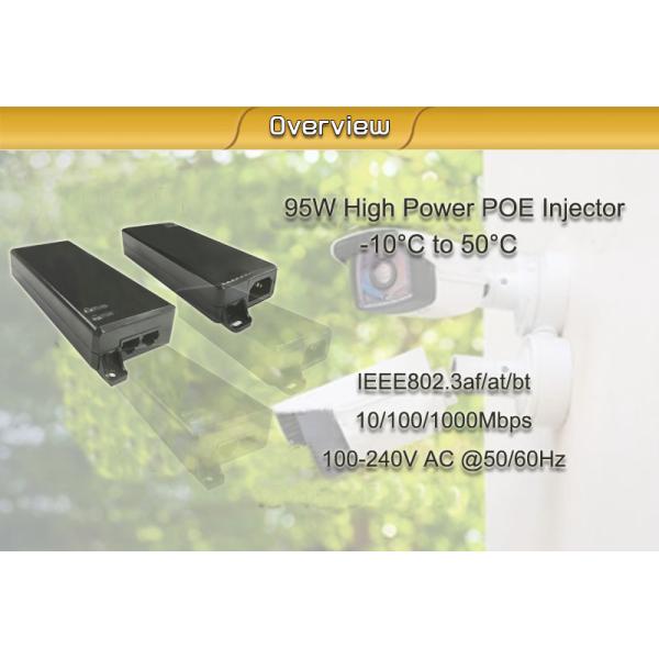 инжектор IEEE 802.3bt PoE наивысшей мощности 10/100/1000Mbps 95W