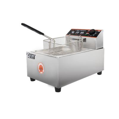 Stainless Steel Single Tank Tabletop Electric Deep Fryers 5L Deep Fat Fryer Commercial