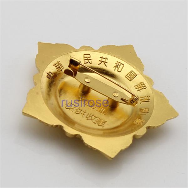 Military dedicated five-pointed star badge, custom commemorative badges, custom-made metal medals, double-sided badges
