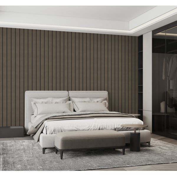 Waterproof Elastic IXPE PVC Grille Panel Wood Grain For School Decor