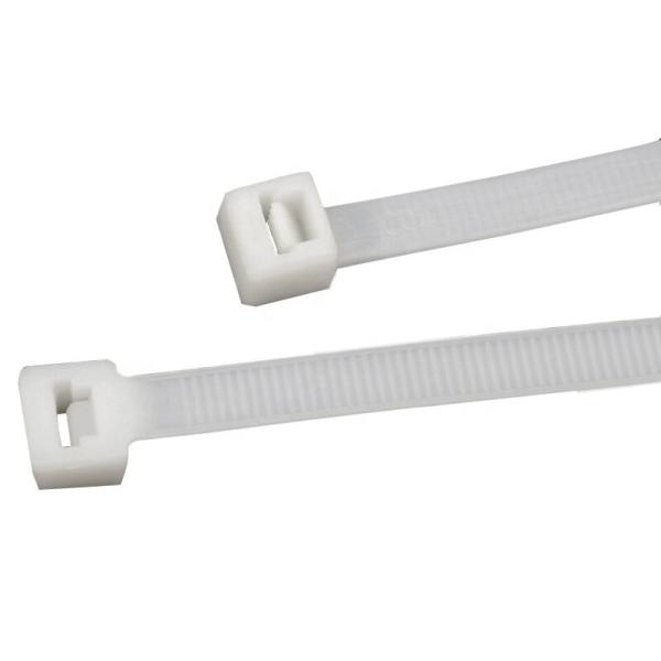 Plastic 4*150mm 104kpa Self Locking Nylon Cable Zip Ties White Black