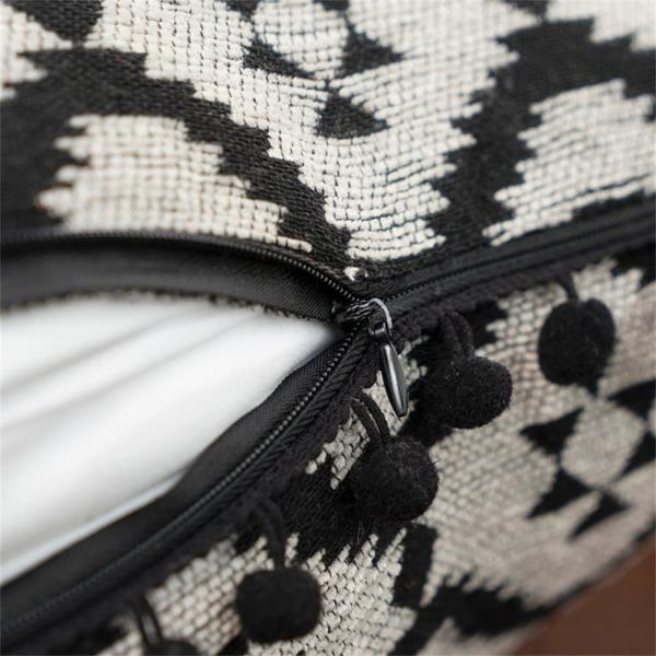 Moroccan Pillowcase Hair Ball Side Pillow Ethnic American Tassel Side Pillowcase Cushion Office Cushion Cover