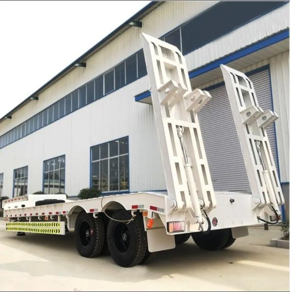 XM Group 4 Axle 50 60 Ton Gooseneck Lowbed Semi Trailer Lowboy Truck Trailer For Tanzania And Kenya