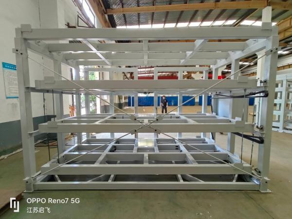 Powder Coated Motor-Driven Sheet Racking For Customized Multi-Level Plate Rolling-out