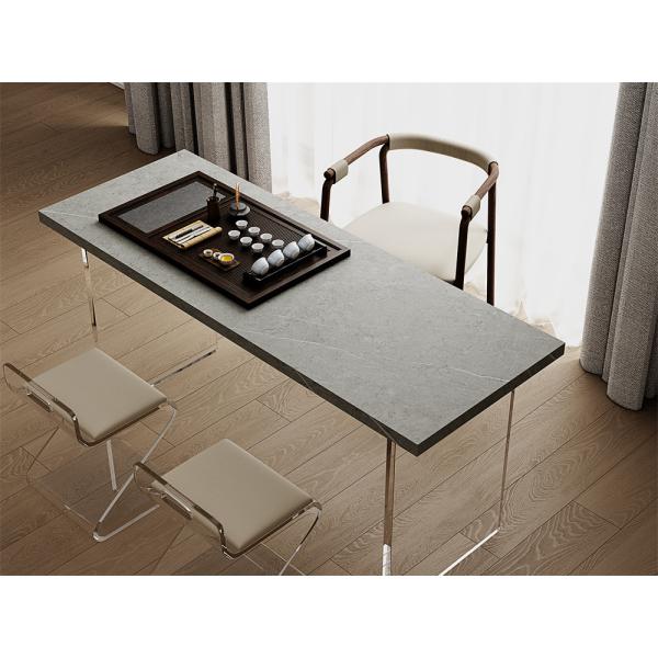 Светло-серый матовый прочный внутренний пол сцинтерованные каменные плиты для кухни 1420x2700 мм