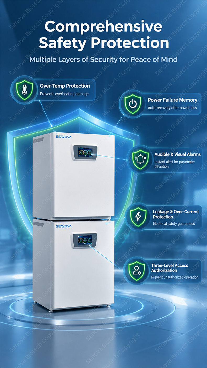 175L Air Jacket CO2 Incubator ST-214R with 90C Moist Heat Sterilization