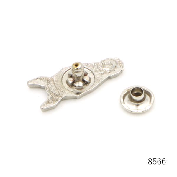 Zinc Alloy Accessories Personalized Metal Horse head logo rivet for Riding suit