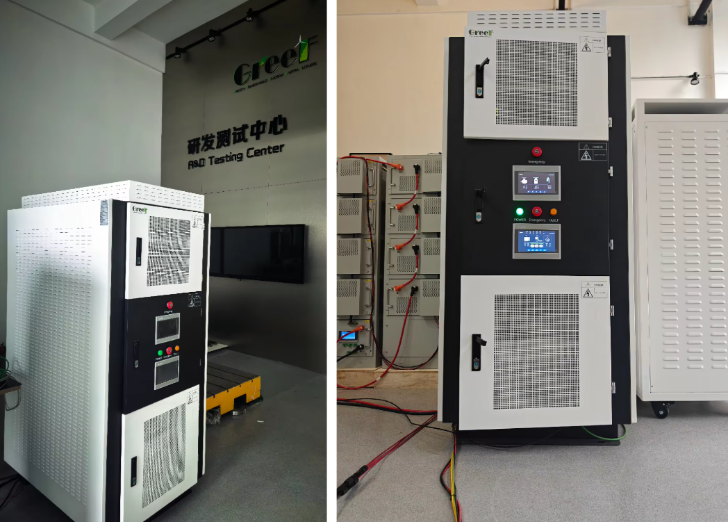Hybrid Converter with Water Gate Motor Control PWM Dump Load Protection and LCD Touch Screen for Hydropower Projects