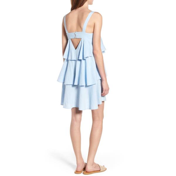 Tiered Line Ruffle Dress Summer Women Clothing