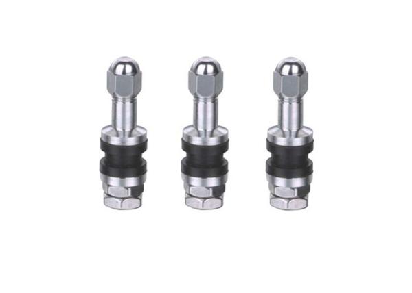 TR43E Tubeless Tire Valve Stem Clamp In Aluminum Alloy , EPDM Rubber Metal Tire Valve Stem