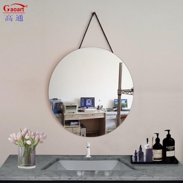 Unbreakable Large Wall Mirror Round Glass Makeup Mirror for Home Salon Hotel Decoration