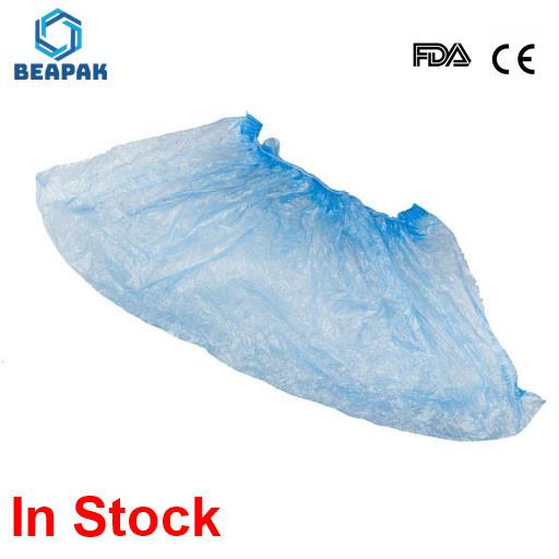 Non Toxic Disposable Shoe Covers Anti Slip Polypropylene PE Water Resistant