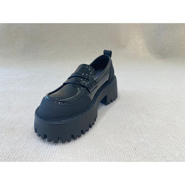 Ladies Thick Heel Mules Low Cut Bright Surface Womens Heeled Mules