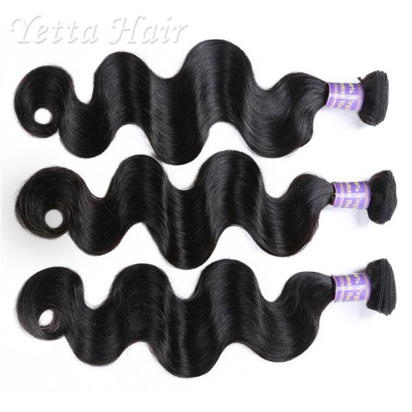 Cabelo cambojano do Virgin do negro como o azeviche livre do emaranhado com Bouncy e o macio