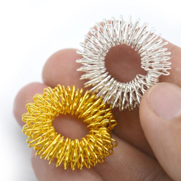 Handmade Finger Massager Acupressure Ring for Targeted Relaxation and Therapy