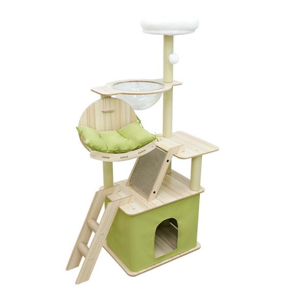 Detachable Artificial Cute Solid Post Scratch Cat Scratch Wood and Lint no Logo Printing