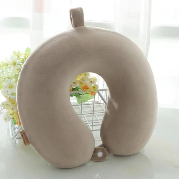Breathable Memory Foam U-Shape Cooling Massage Slow Rebound Pure Color Travel Neck Pillow