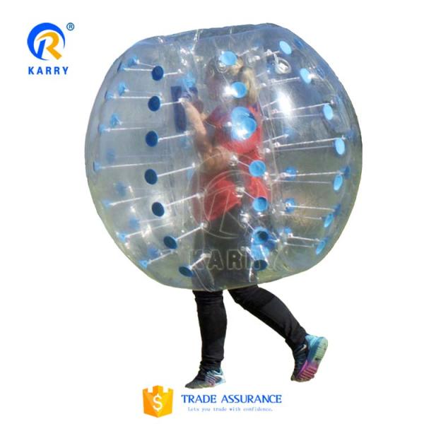 PVC Human Sized Soccer Bubble Ball at Amusement Park with CE Blower Repair Accessories