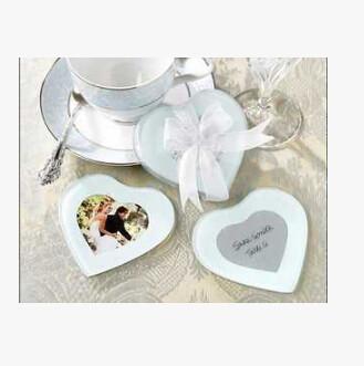 New creative promotion gift product wedding gift glass photo frame coaster cup cushion