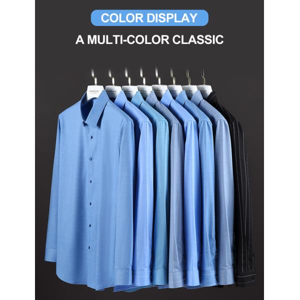 Печатные мужские рубашки бизнес стройные длиннорукавные тканевые швейные рубашки для удобства