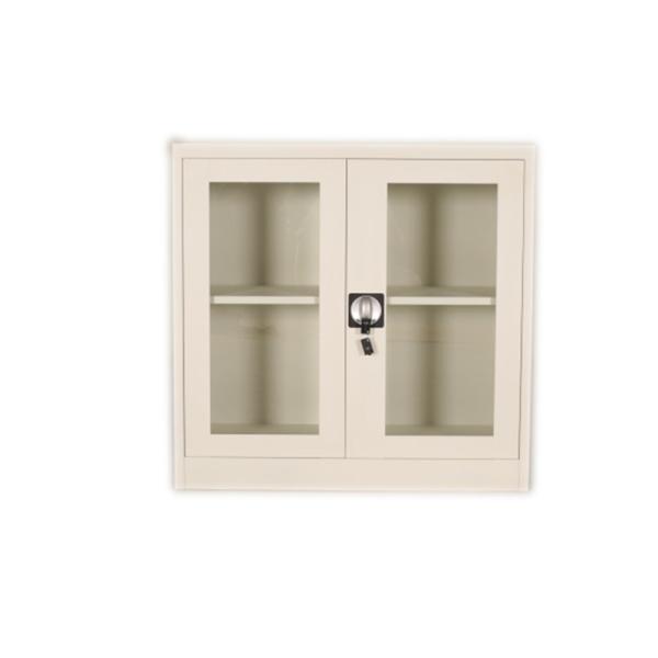 Modern Glass Door Filing Cabinet Office Furniture Knock Down