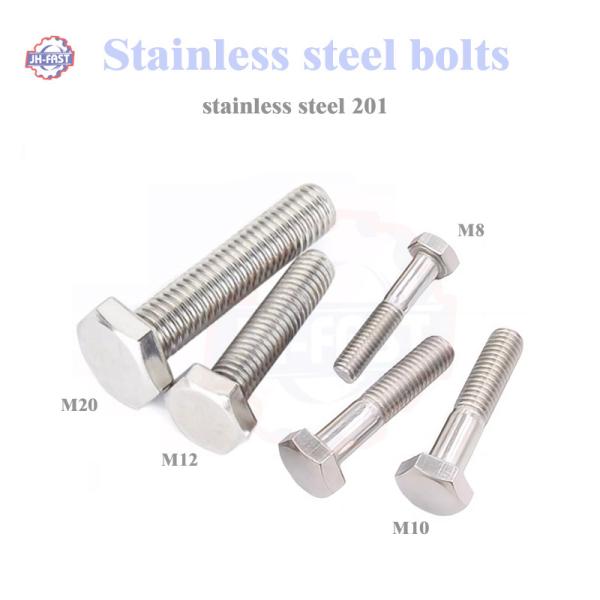 DIN933 DIN931 A2 A4 Stainless Steel 304 Hex Head Bolts Nuts for General Industry
