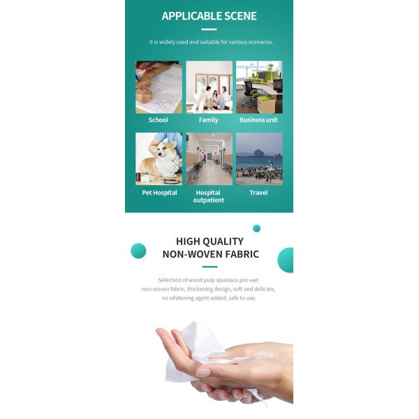 Никаких остатков Пренасыщенные чистые салфетки 70% IPA / 30% смесь H2O испаряется полностью