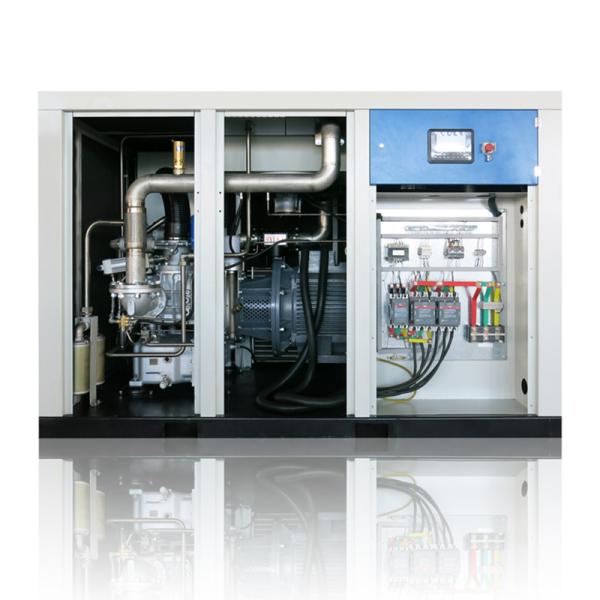 IP54 Parafuso Compressor De Ar Seco Sem Óleo Estacionário 55kW Para Indústria Farmacêutica