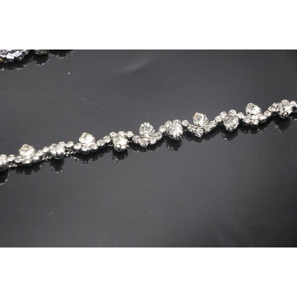 Decorative Crystal Diamond Chain , Rhinestone Necklace Silver 5MM ODM