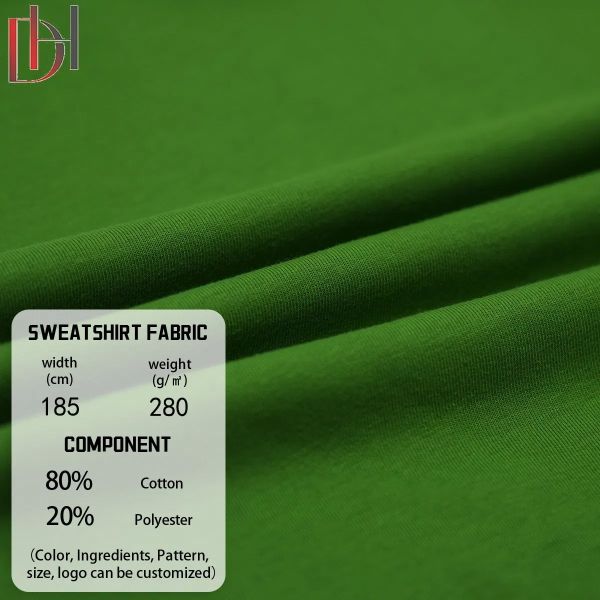 Fashion 80% Cotton 20%Polyester Medium Weight Fashionable Versatile Winter Hooded Shirt Fabric