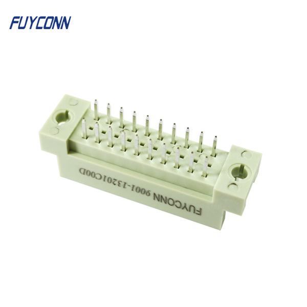 Conector reto de Eurocard da tomada masculina das fileiras do conector 3 do RUÍDO 41612 do PWB 20Pin