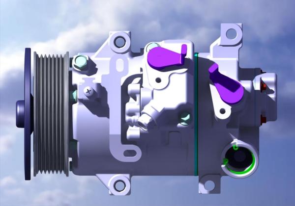 Compressor elétrico do condicionador de ar da C.C. 12v de Aotecar para o carro