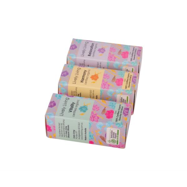 Caixa de papel cosmética do retângulo que empacota produtos de Skincare do óleo essencial