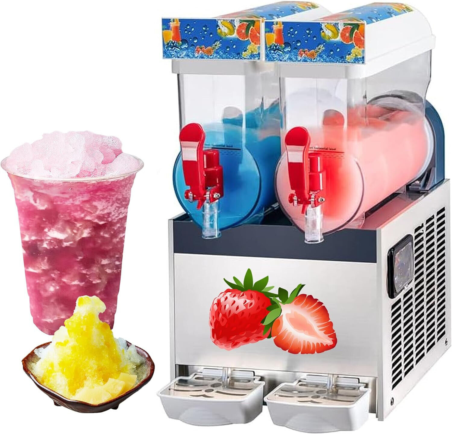 Granizado Commercial Замороженный Granita Daquiri Slash Eismaschin Daiquiri Slushie Maker Слюшный ледокольный автомат