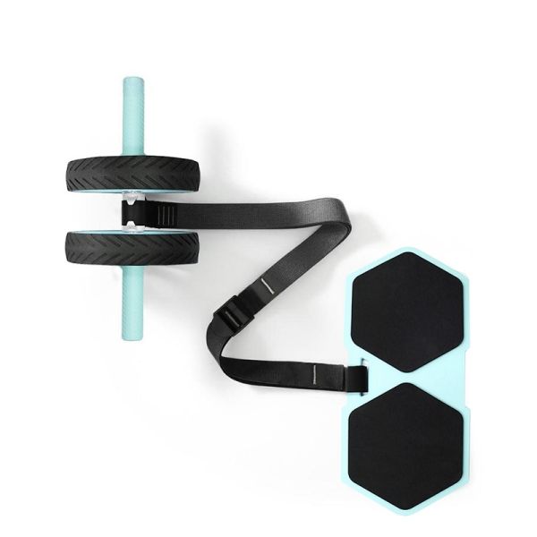 Multifunctional Ab Roller Wheel Set With Knee Mat And Resistance Band For Home Core Training And Full Body Workout