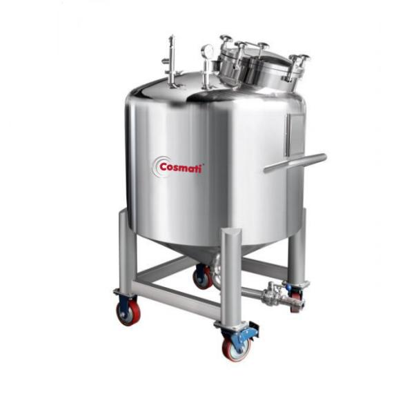100L big capacity stainless steel movable sealed storage tank for storing liquid perfume