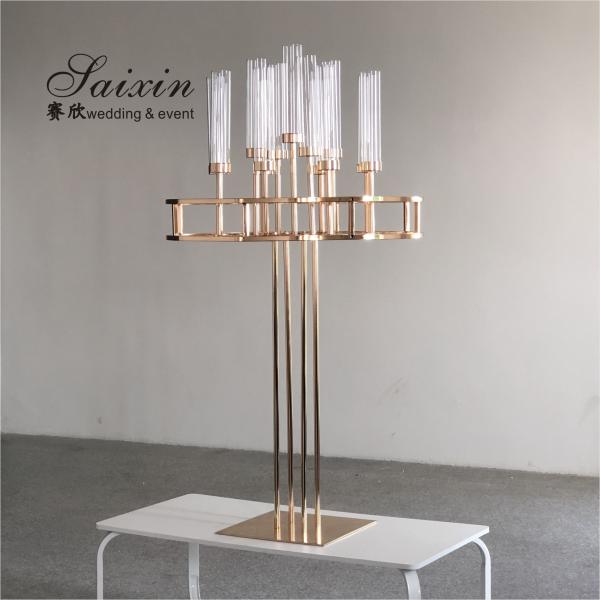 Свечи для свадебных свечей из канделябры Прозрачные кристаллические свечи для свечей