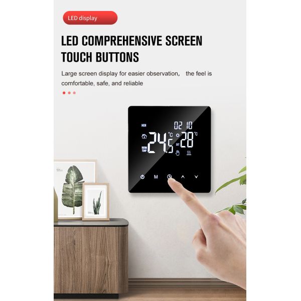 Tuya WiFi Smart HVAC Controller Thermostat 16A for Intelligent Heating