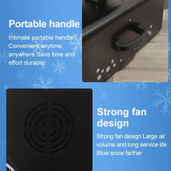 2000W Moving Head Snow Machine with 90° Angle and 5L Tank for DJ Events and Parties
